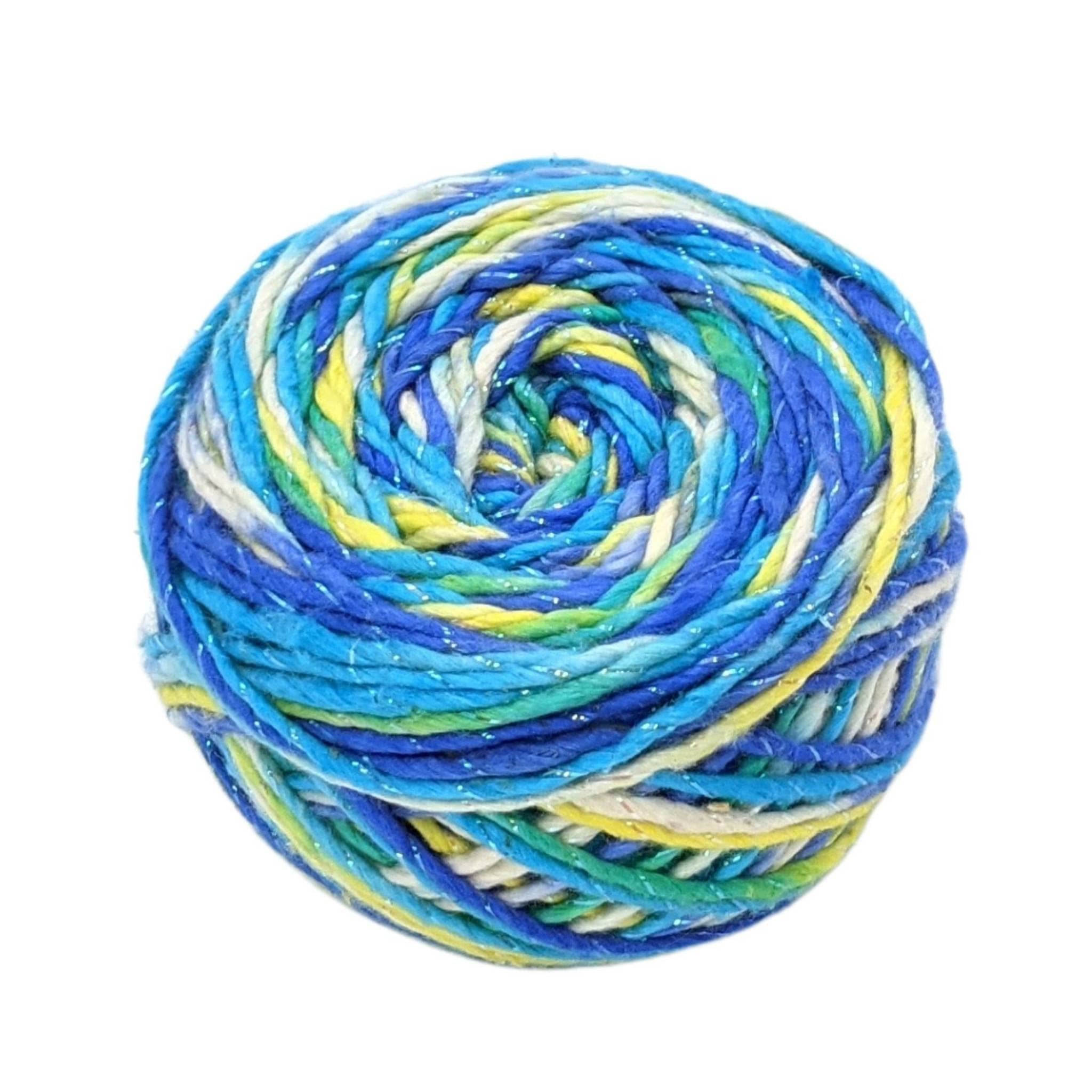 Darn Good Yarn Silk Mer-Slippers Crochet Kit — fabric or material detail