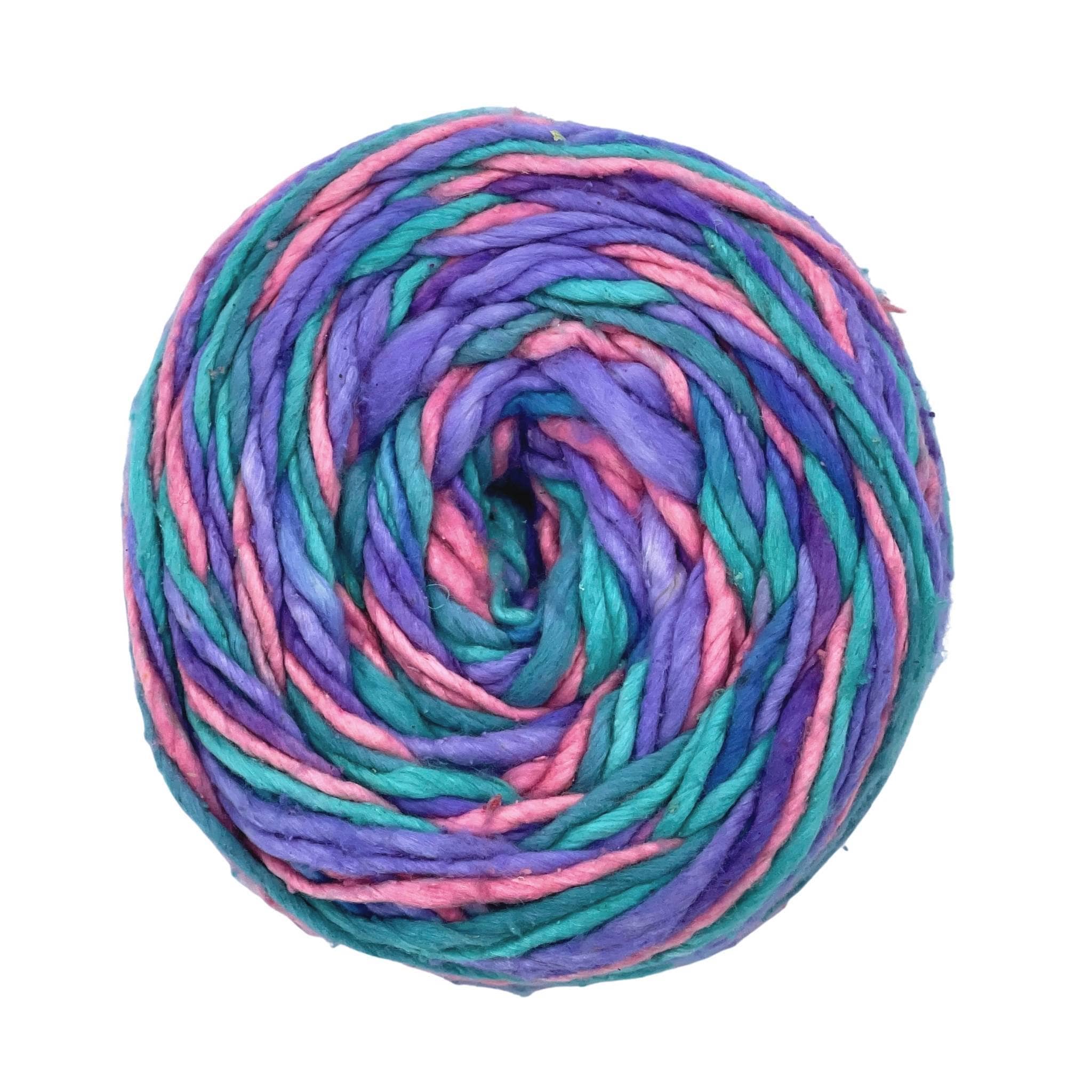 Darn Good Yarn Darn Good Yarn The Iris Scarf Knitting Kit — flat-lay composition