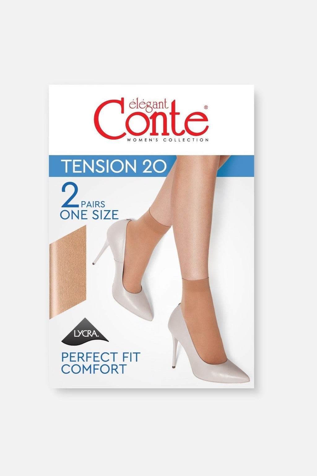 TheRanok.com Socks Conte Tension 20 Den (2 pairs) — fabric or material detail