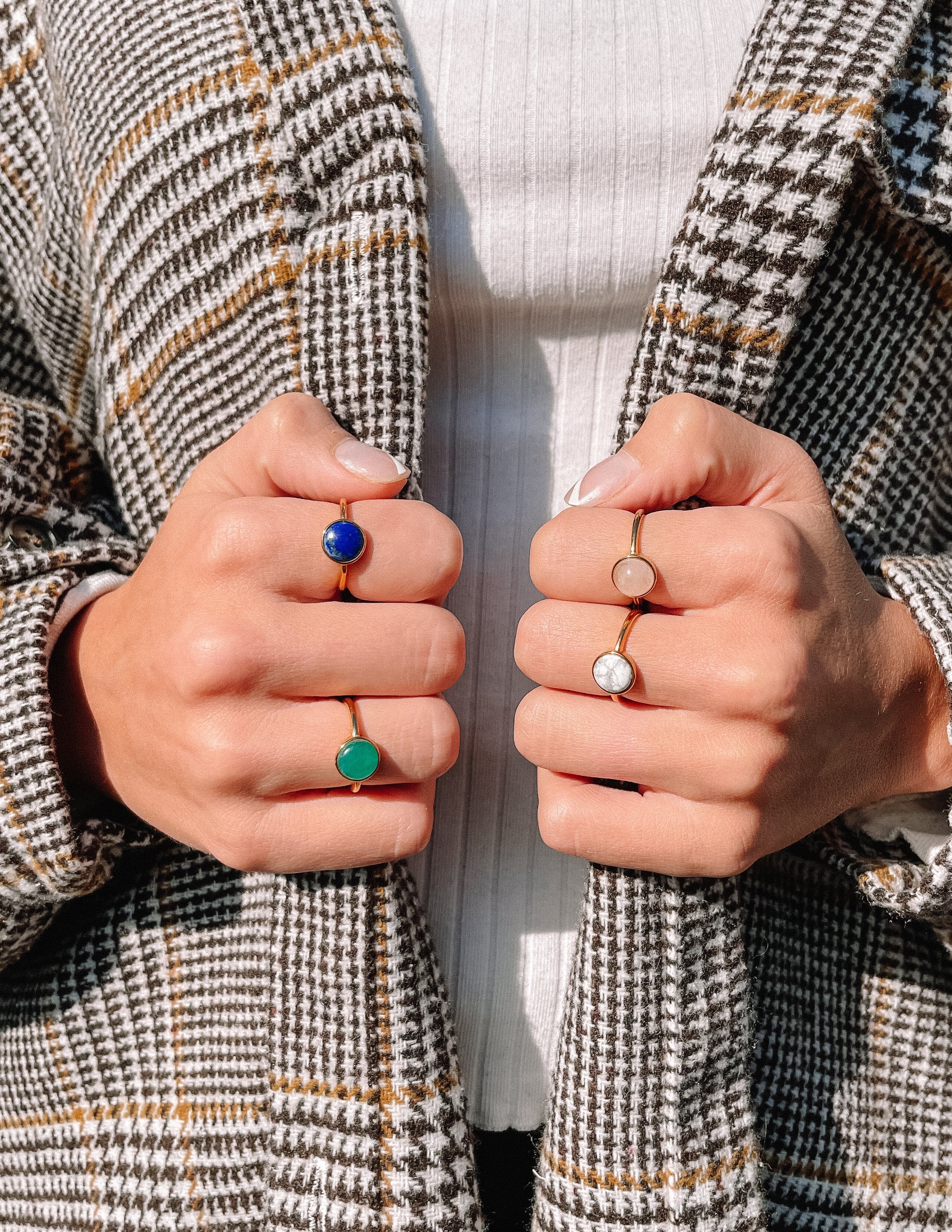 Elevated Faith Lapis Lazuli Ring — detail close-up