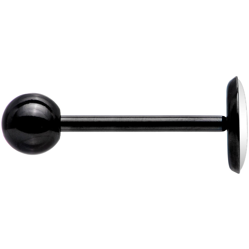 BodyCandy Custom Floral Personalized Name Black Barbell Tongue Ring — barbell tongue category context