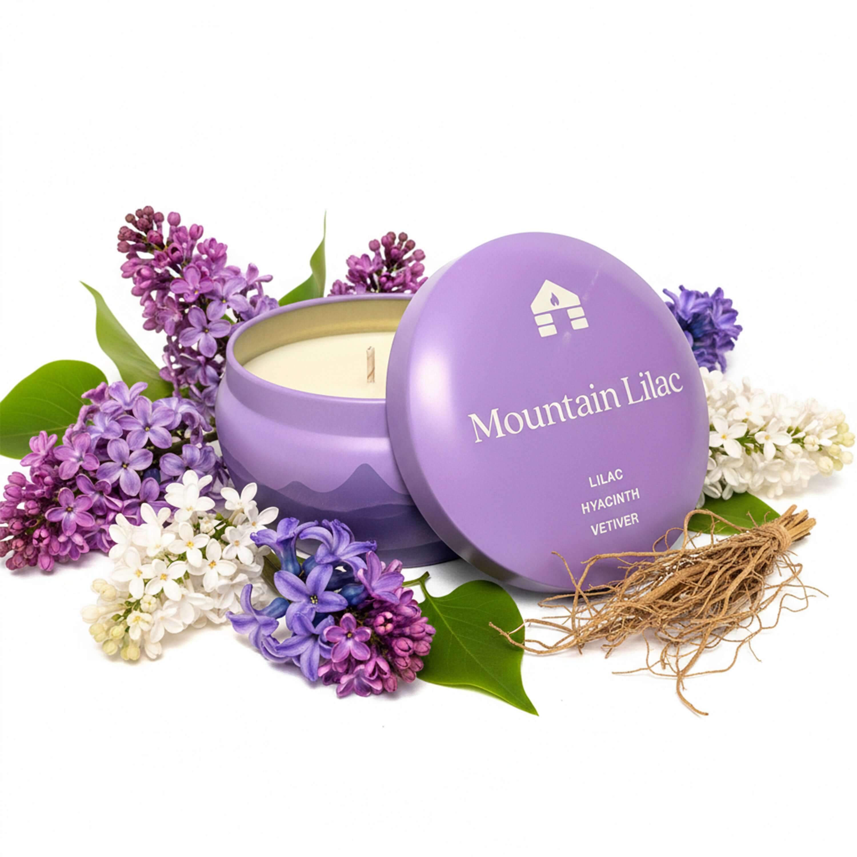 Bluecorn Candles Scented Candle Tins - Aromática - 8oz — main product shot