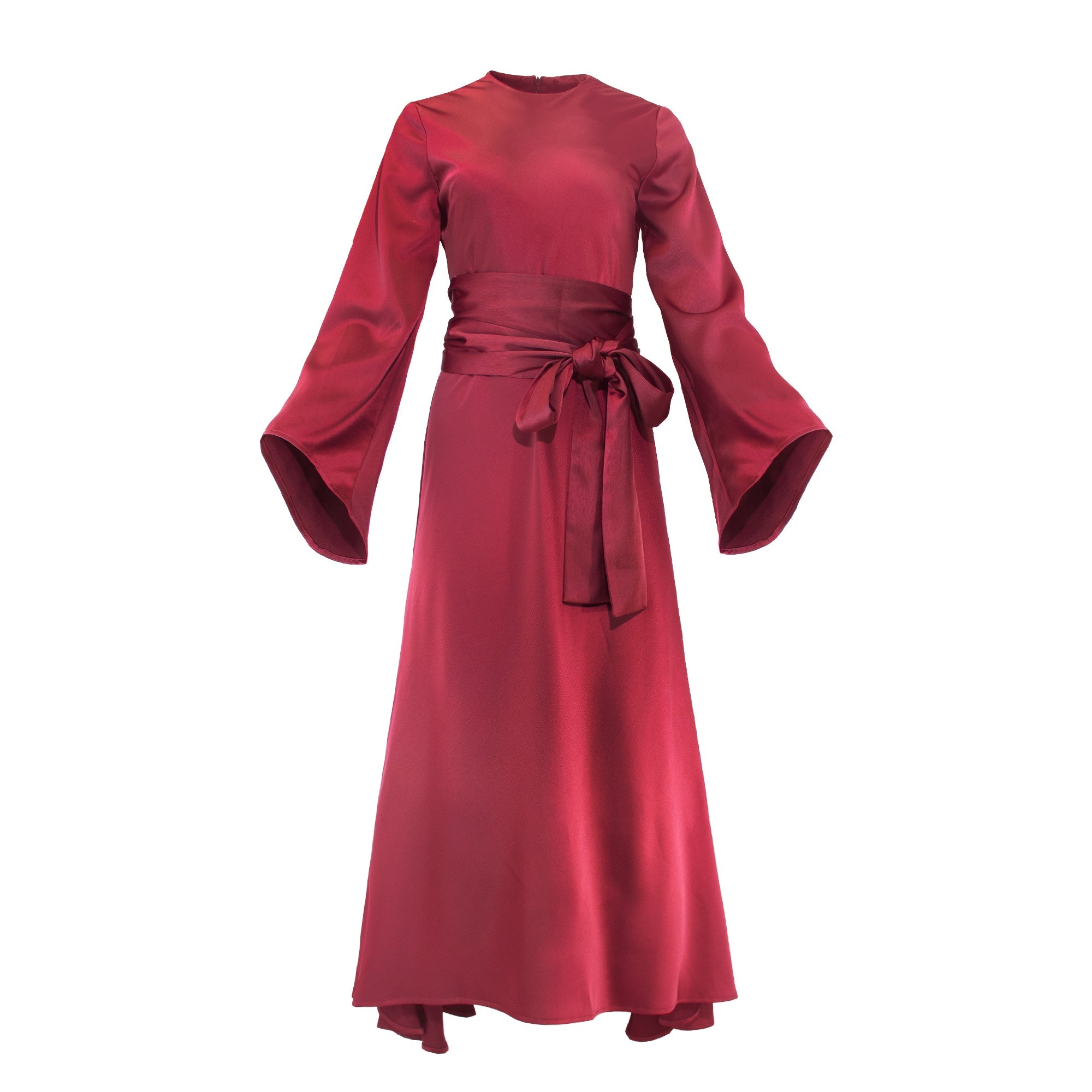 profile-nyc BELL SLEEVE DRESS — back view