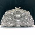 Mariam's Collection Luminous Artistry Clutch Hand-Set Crystal Embellished Metal Frame Evening Bag… — main product shot