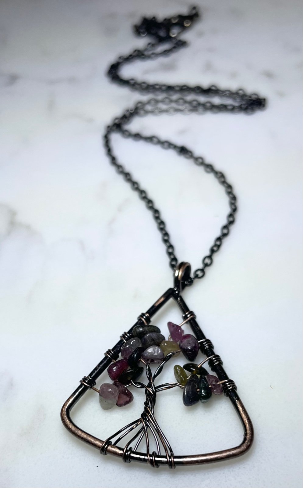 Just Neat Stuff Triangle Gemstone Tree of Life — lifestyle context