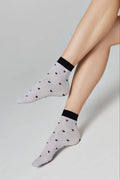 TheRanok.com Shimmering Socks Conte Fantasy - "Hearts" Designs — main product shot