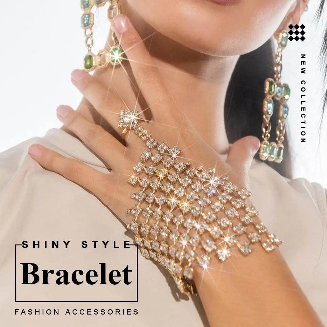 Mariam's Collection Mariam's Collection MAC029 Stunning Rhinestone Finger Bracelet — main product shot