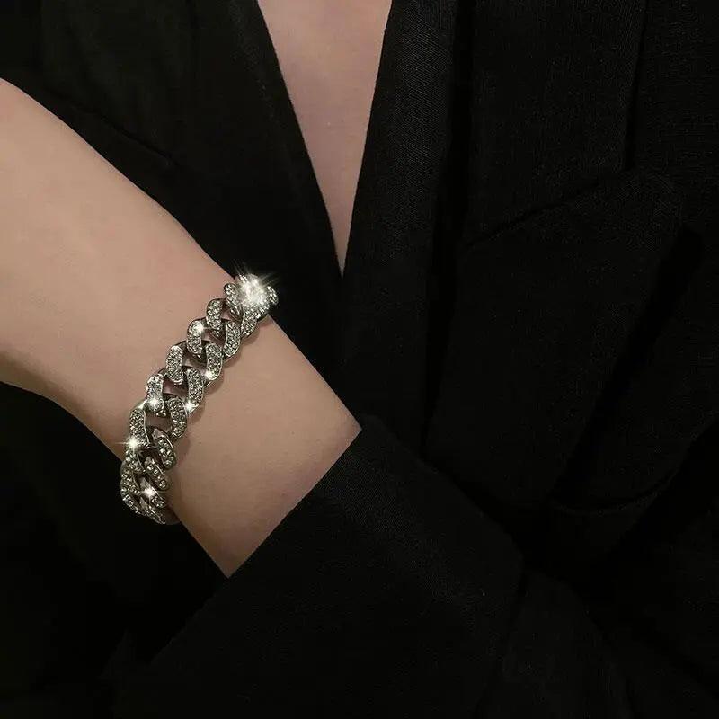 Mariam's Collection Mariam's Collection MAC036 wide flash diamond bracelet — main product shot