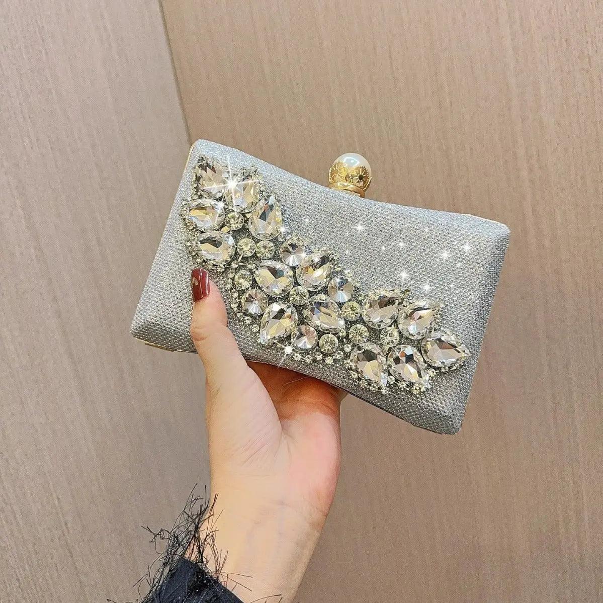 Mariam's Collection MAC059 Clutches Wedding Dinner Party Sparkling Handbags — detail shot 7