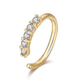 Mariam's Collection Mariam's Collection MAC066 Minimalist Openable Helix Hoop Nose Ring — detail shot 6