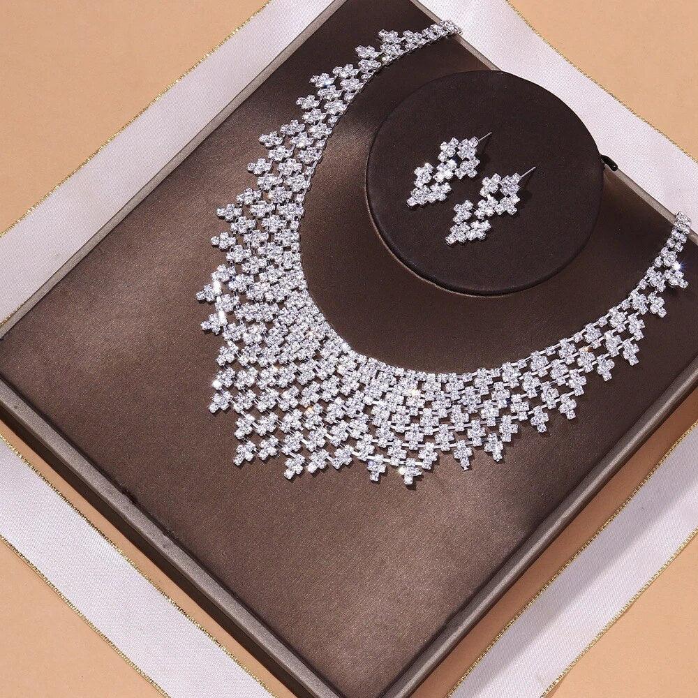 Mariam's Collection Mariam's Collection MAC128  Stylish Rhinestone Tassel Jewelry Set — main product shot