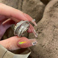 Mariam's Collection MAC187 Copper Sset Zircon Personalized Multi-Layered Open Ring — detail shot 8