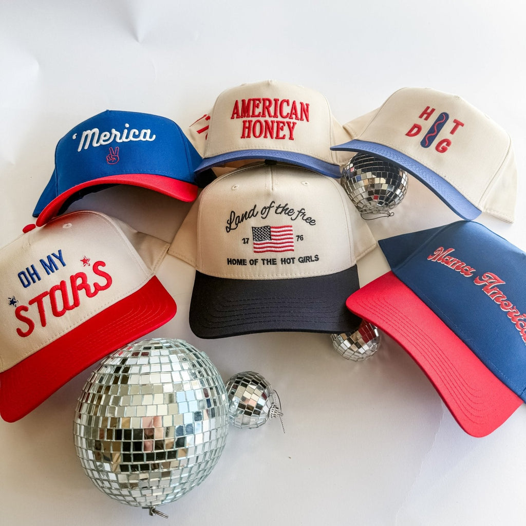 Coco & Rho Mama Americana - Trucker Hat — detail close-up