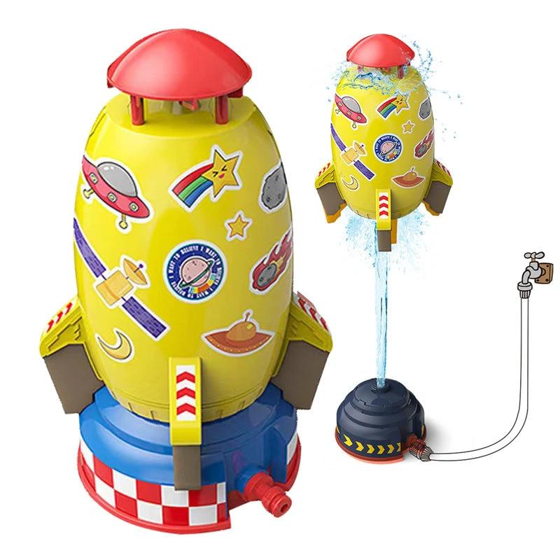 Rocket Launcher Toys Outdoor Rocket Water Pressure Lift Sprinkler Toy  Interaction In Garden Lawn Water Spray Toys For Kids Summer Gadgets