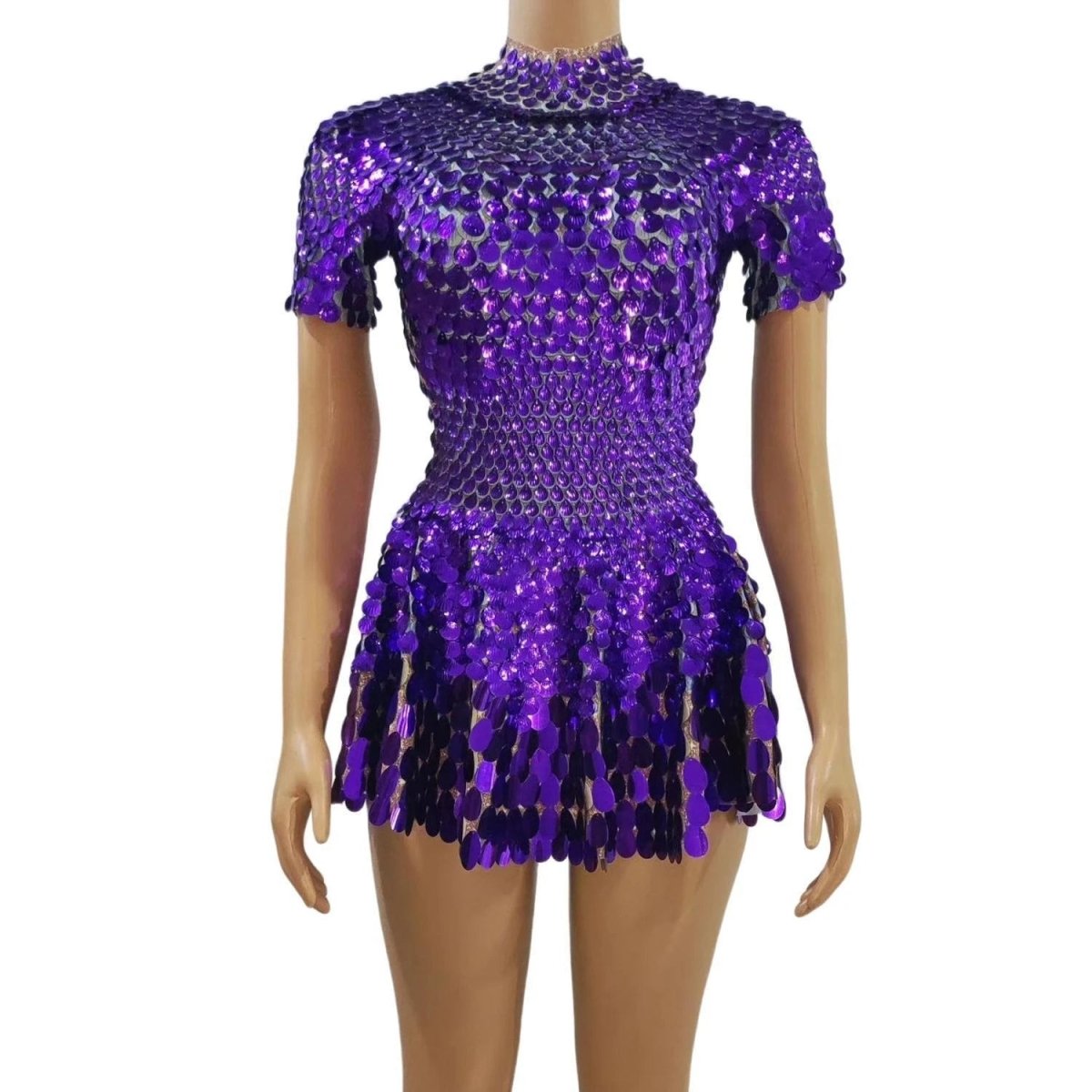 Women's Fashionable Sequins Dazzling Daily Trend Party Zipper Gorgeous Skirt