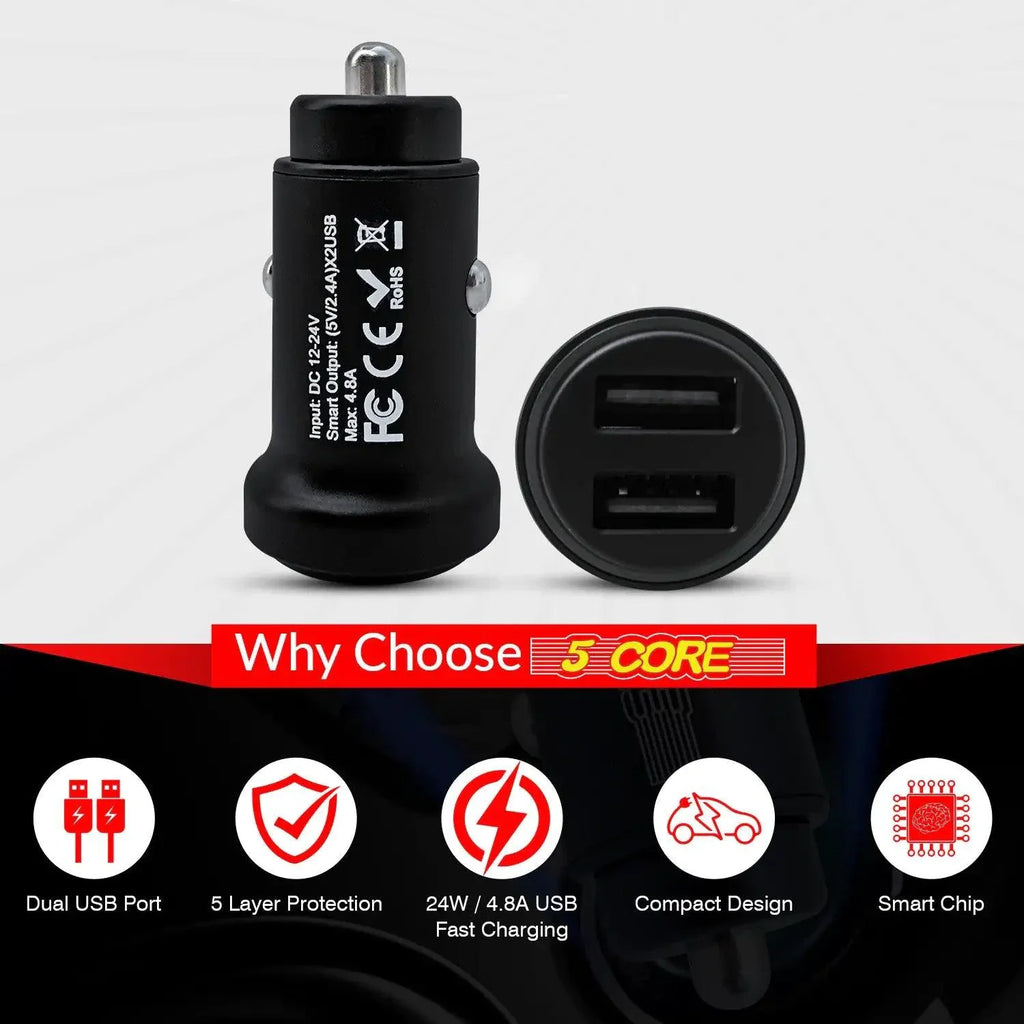 5Core SpeedCharge Car USB-C Adapter
