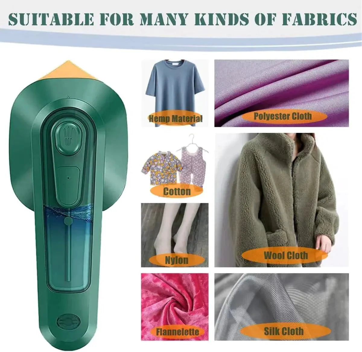 Compact DualMode Steam Brush