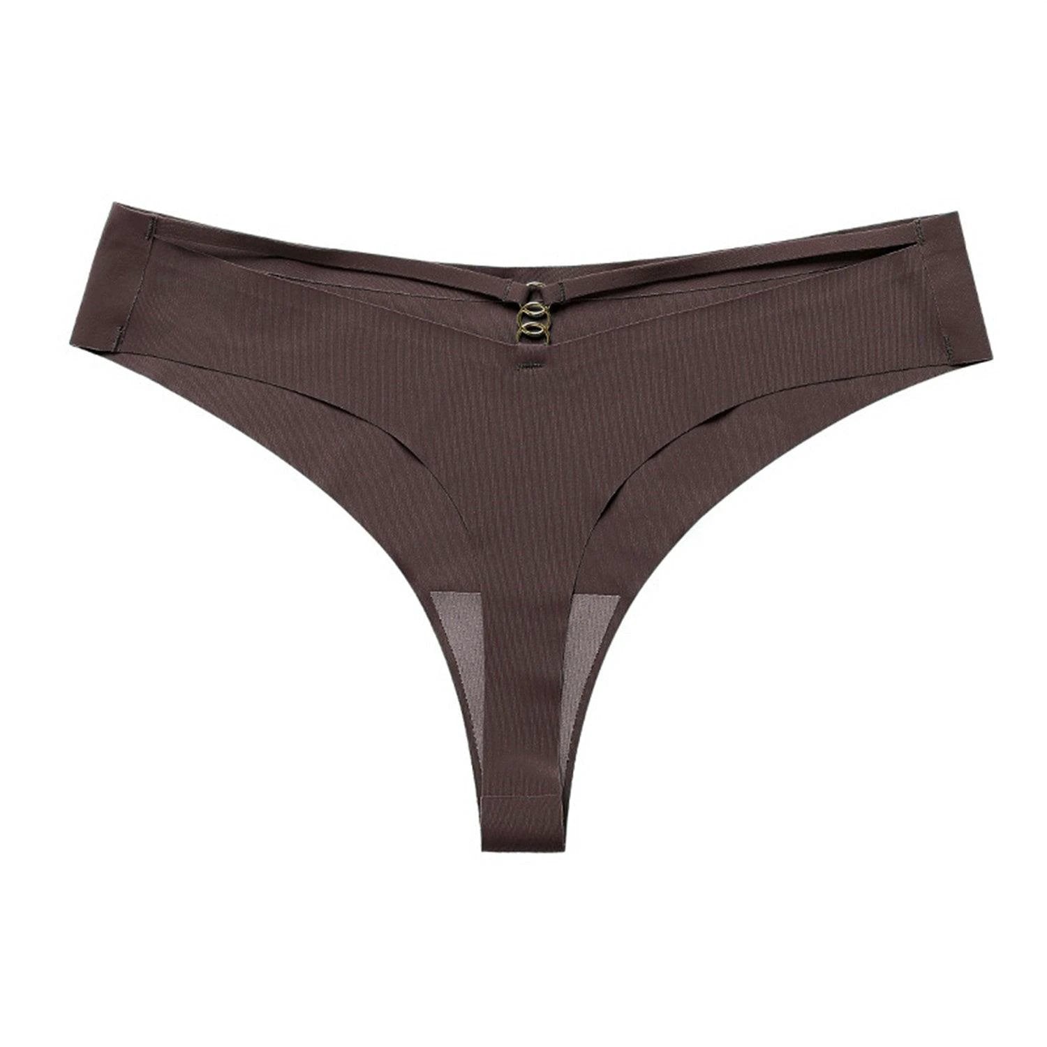 Ice Silk G-String Thong Set for Women | Seamless Low-Waist with Hollow Out T-Back Design | Confidently Sexy Lingerie