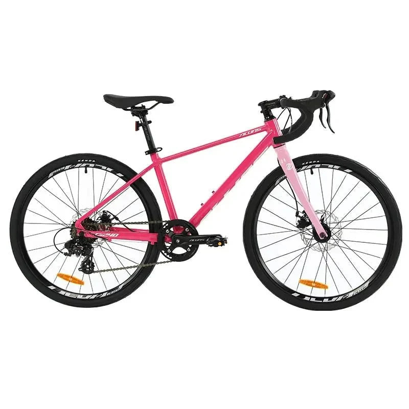 F, YUZE G240 7Speed Aluminum Disc Brake Bike Boy Girl Student Children Bicycle Teen Road bicicleta велосипед Handlebar 380mm