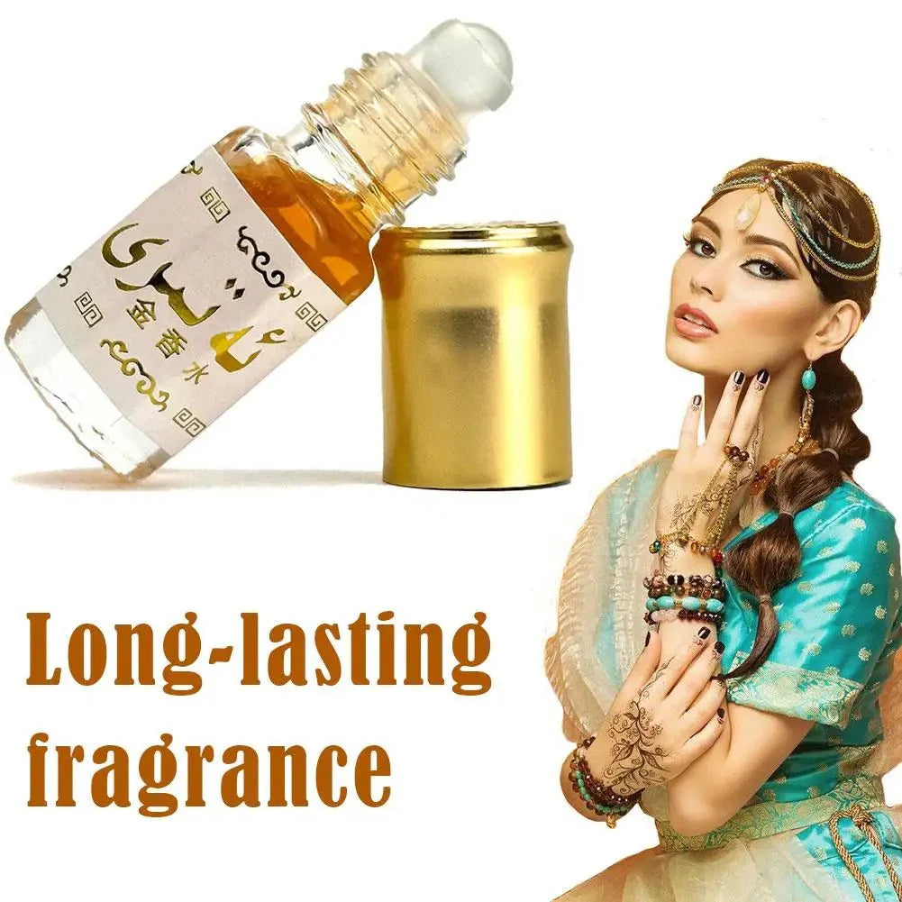 Arabian Gold Perfume Roll On for Unisex, Long Lasting Scent