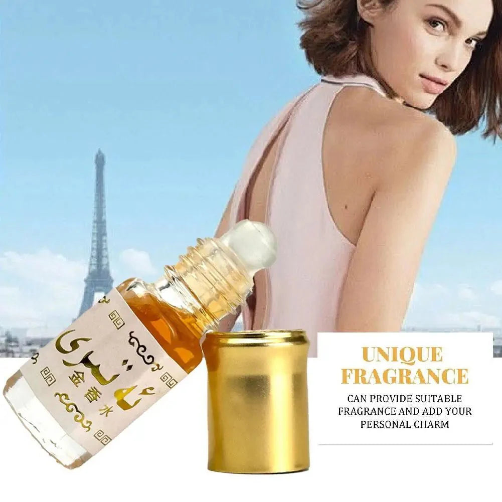 Arabian Gold Perfume Roll On for Unisex, Long Lasting Scent