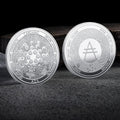 Bitcoin BTC ETH ADA XLM SHIB DOGE XRP SOL DOT LINK LTC UNI Coin Physical Metal Crypto Currency Coin Collection with Plastic Case