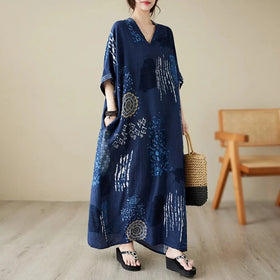 Ethnic Bohemian Beach Dress Women Casual Fashion