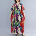 Ethnic Bohemian Beach Dress Women Casual Fashion