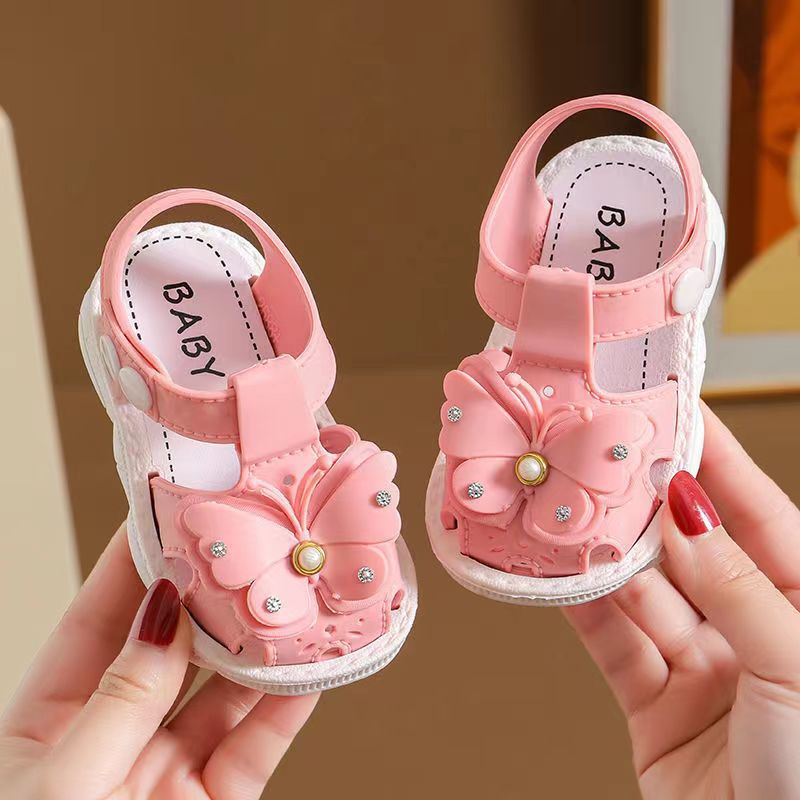 Girls' Sandals Summer New Children's Non-slip Soft Sole Infant Little Girl Baby Princess Beach Shoes