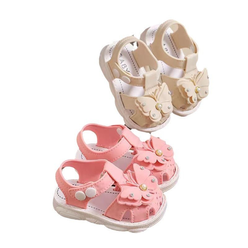 Girls' Sandals Summer New Children's Non-slip Soft Sole Infant Little Girl Baby Princess Beach Shoes