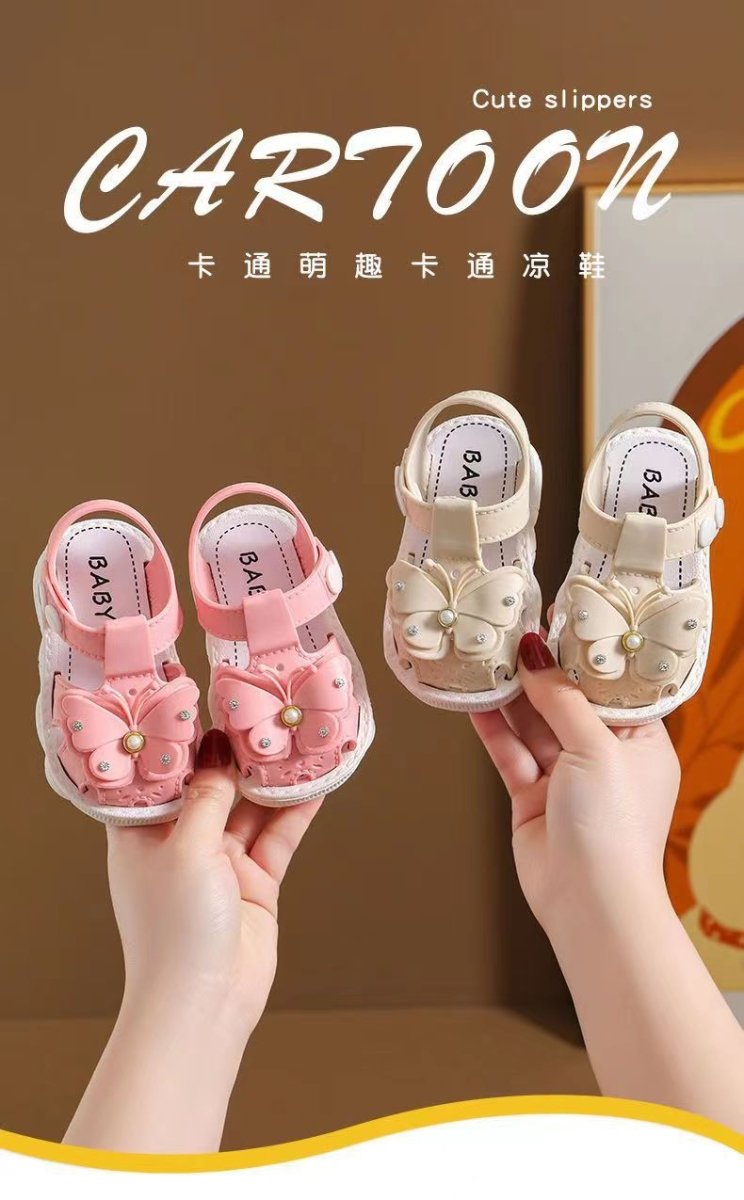 Girls' Sandals Summer New Children's Non-slip Soft Sole Infant Little Girl Baby Princess Beach Shoes