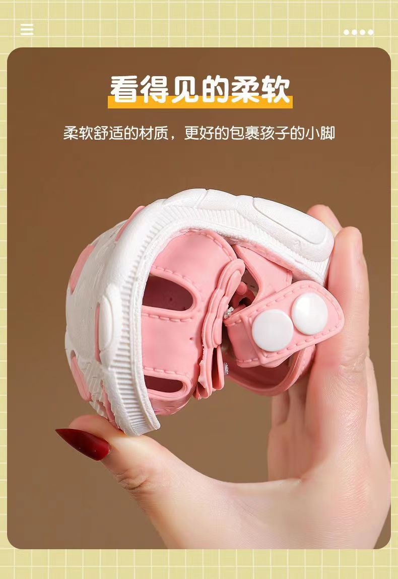 Girls' Sandals Summer New Children's Non-slip Soft Sole Infant Little Girl Baby Princess Beach Shoes