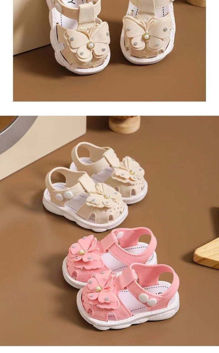 Girls' Sandals Summer New Children's Non-slip Soft Sole Infant Little Girl Baby Princess Beach Shoes