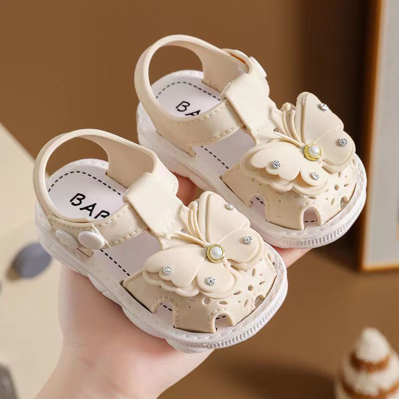 Girls' Sandals Summer New Children's Non-slip Soft Sole Infant Little Girl Baby Princess Beach Shoes