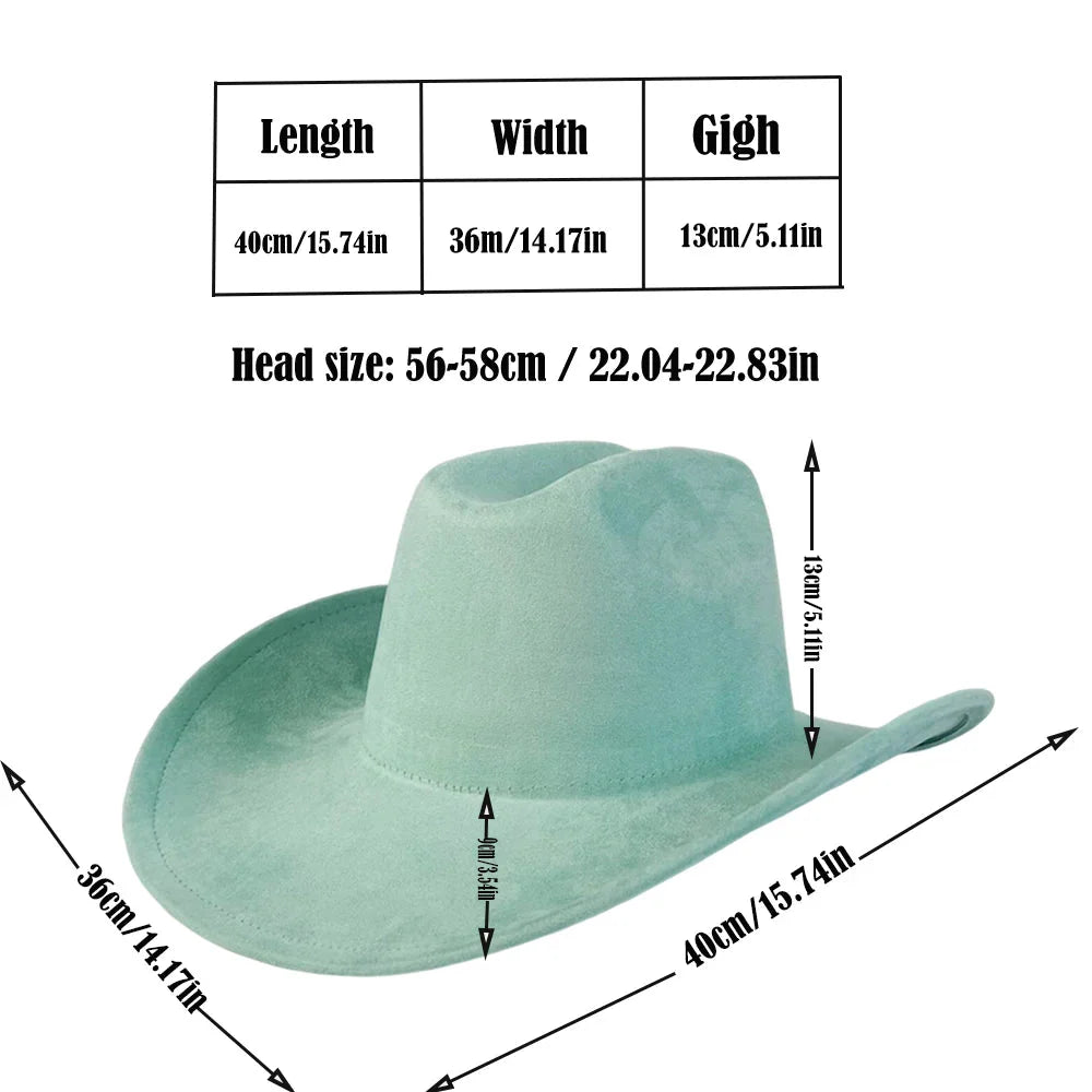 Premium Suede Cowboy Hat for Stylish Men and Women - Ideal for Outdoor Festivities
