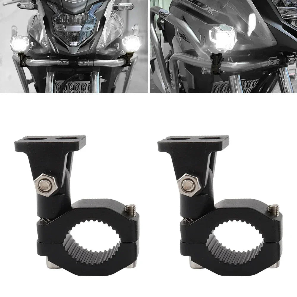 Motorcycle Crash Bars Foglights Mounting Bracket Motorbike Highway Bar Driving Light Mount Crash Bars Spotlight Mount Clamp