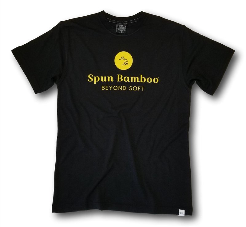 Spun Bamboo Men's Spun Bamboo Viscose/Organic Cotton Logo T-Shirt — lifestyle context