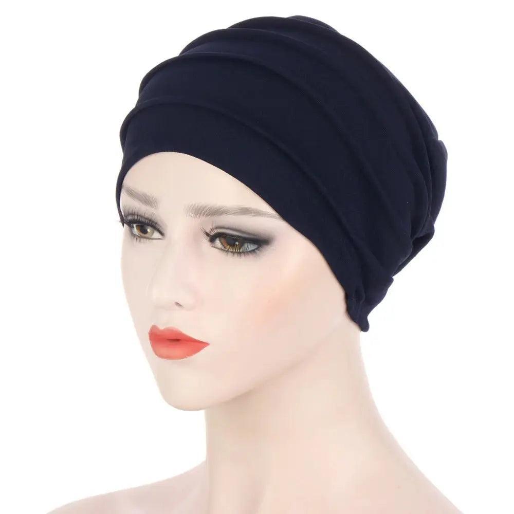 Mariam's Collection Mariam's Collection Solid Color Slub Cotton Undercap Hijab (MH031) — lifestyle context