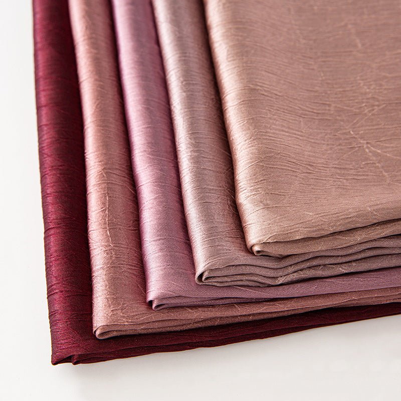 Mariam's Collection MH065 Bark Wrinkled Glossy Satin Imitation Silk — main product shot