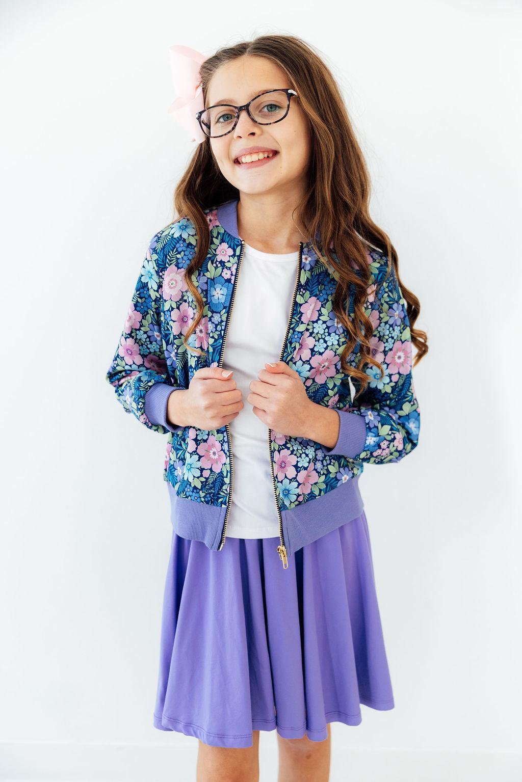 Mila & Rose ® Periwinkle Twirl Skort — lifestyle context