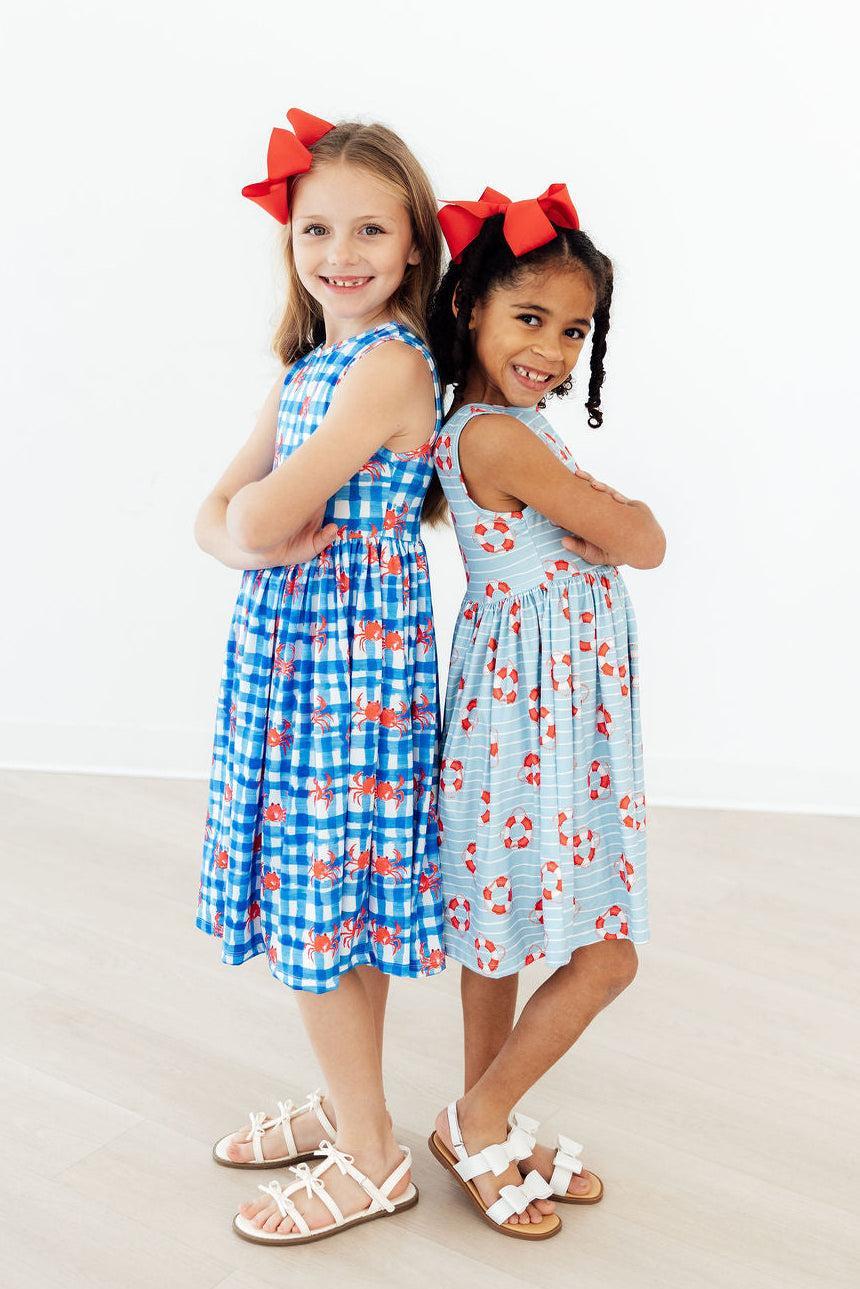 Mila & Rose ® Crabby Cutie Tank Twirl Dress — lifestyle context