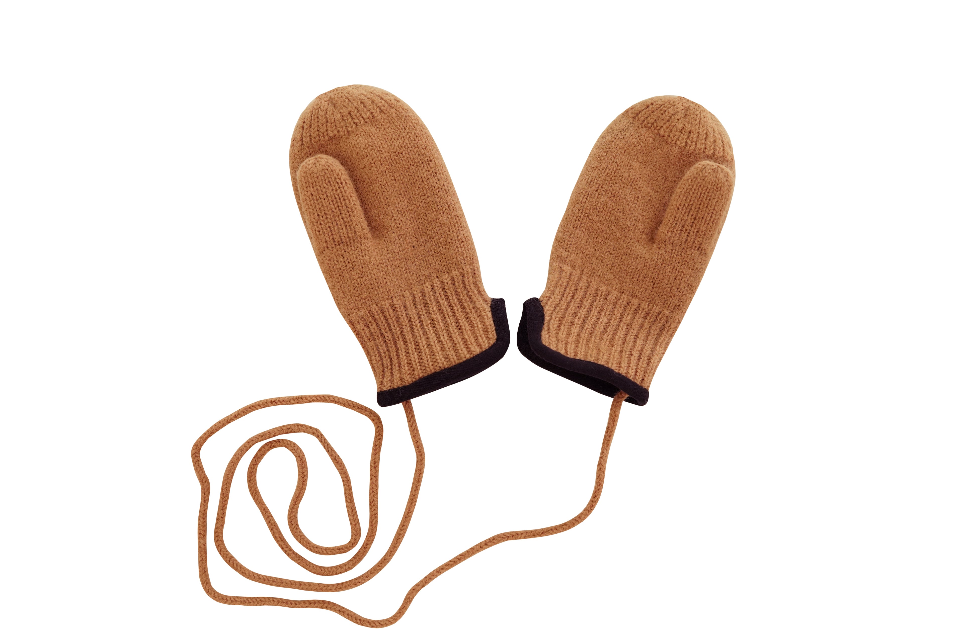 tittimitti tittimitti® 100% Virgin Wool Baby Toddler Kids Thumbed Mittens OEKO-TEX Standard 100 — detail close-up