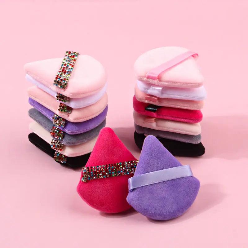 Mariam's Collection Mariam's Collection MMU027 Soft Triangle Powder Puffs for Face Powder — construction detail
