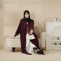 Mariam's Collection Mariam's Collection Cardigan Abaya, Western Style Abaya (MOA061) — side view