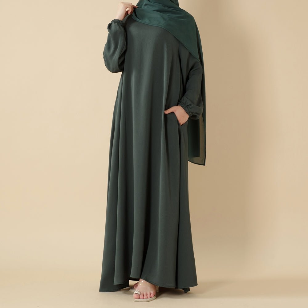 Mariam's Collection Modest Luxury Premium Nida Abaya | Zoom Umbrella Cut Summer Abaya (MA233) — main product shot