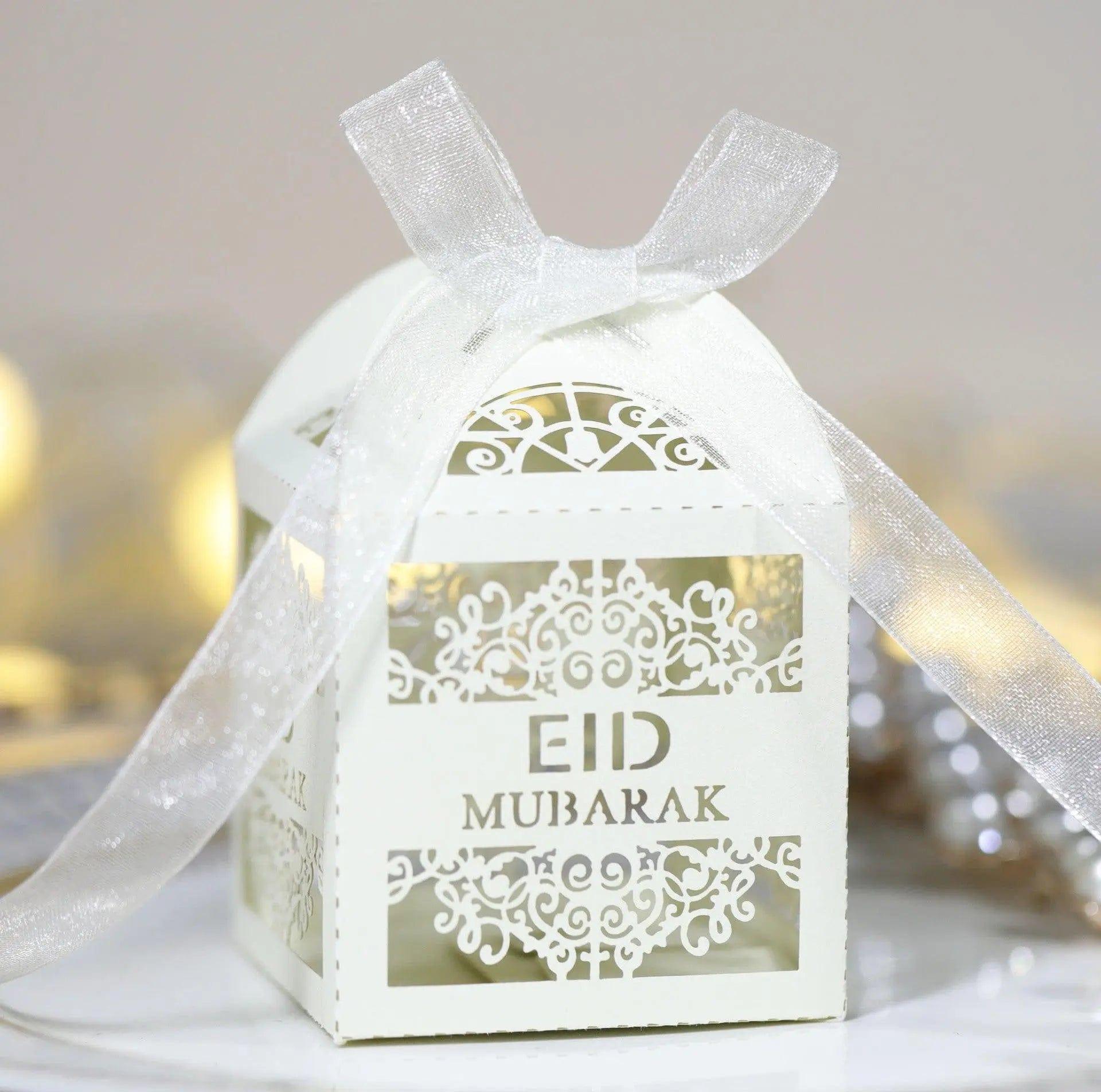 Mariam's Collection Mariam's Collection MR018 50 Pcs Happy Eid Mubarak Hollow Candy Box — comparison shot