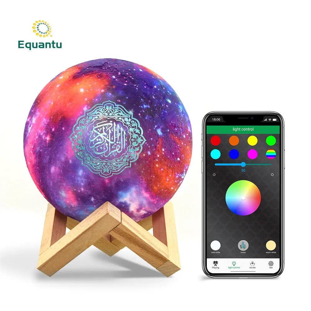 Mariam's Collection MR033 Color Moon Light Bluetooth Quran Speaker, QB512 Smart App Control Night… — main product shot