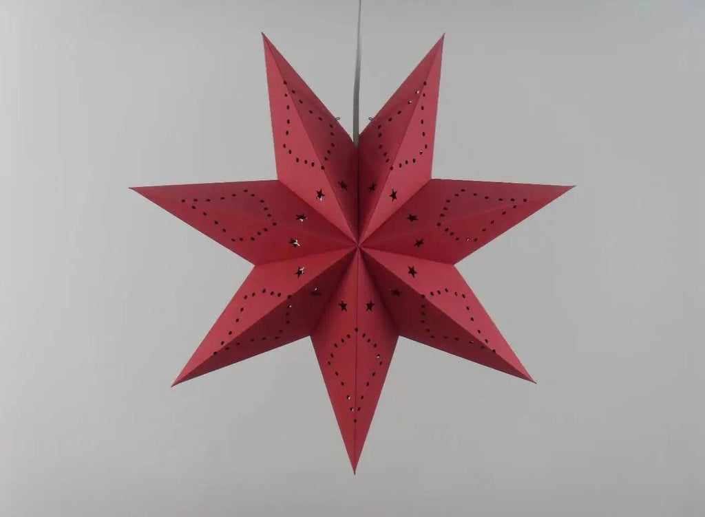Mariam's Collection MR035 Hollow Star Hanging, Eid Mubarak Christmas Ramadan Decoration — side view