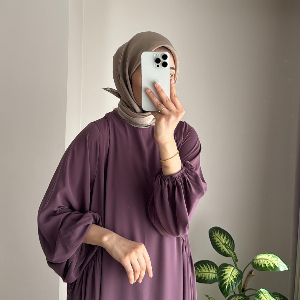 Mariam's Collection Relaxed Fit Lantern Sleeves Crepe Abaya (MA190) — packaging
