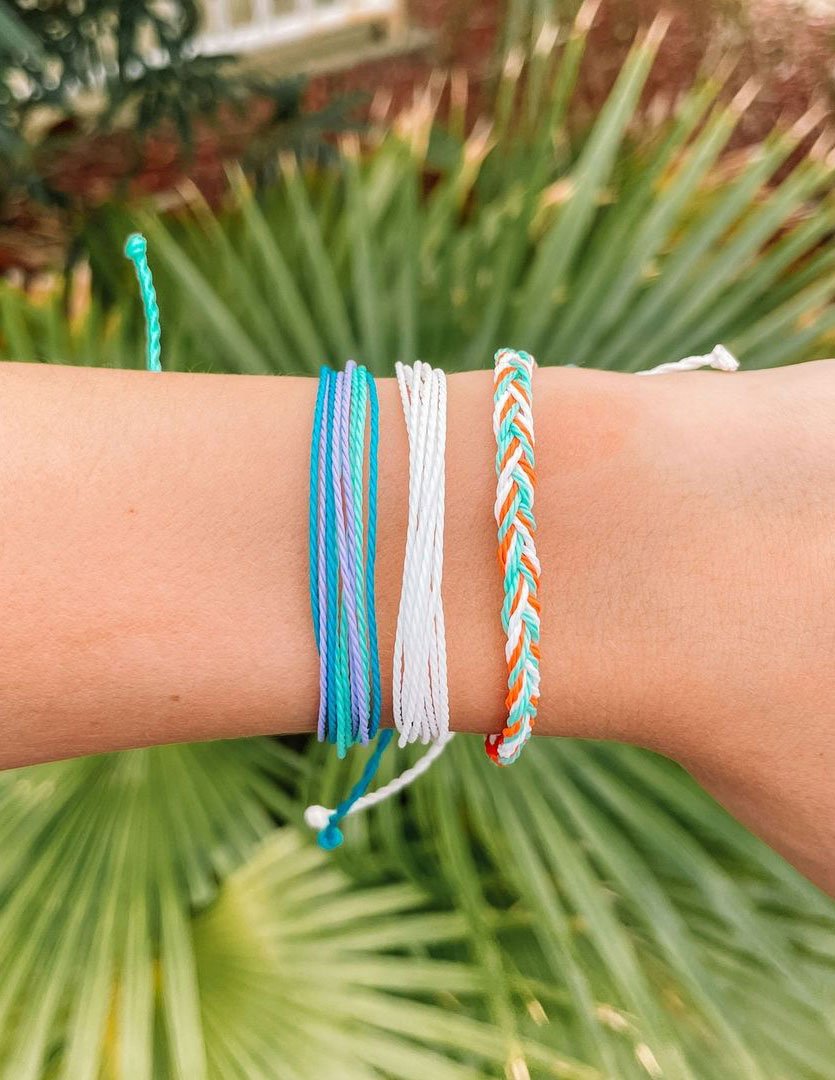 Elevated Faith Mystery String Bracelet — detail close-up